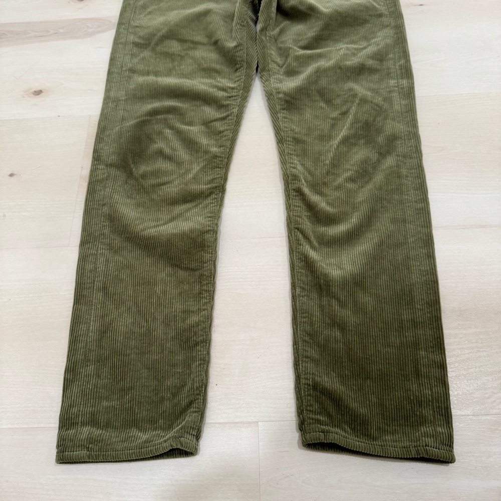 Moussy Vintage Ailey Corduroy Pant Olive Green Women's 27 Japan Skinny Straight - Picture 9 of 15